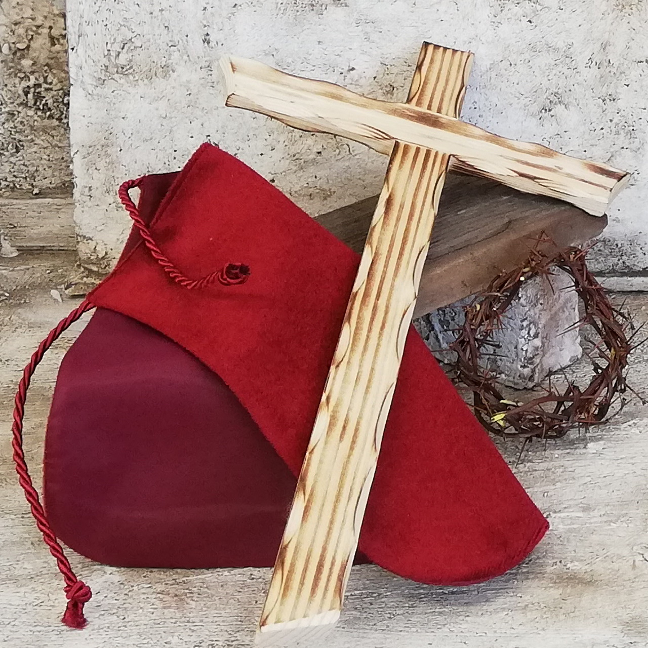 Kunsthandwerk KOLB Roter Schandmantel Soldatenmantel